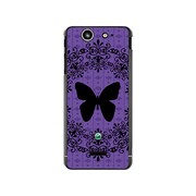SO-05D-YCM2P0078-78 [オリジナルデザイン docomo SO-05D Xperia SX ケース 【紫蝶々】]