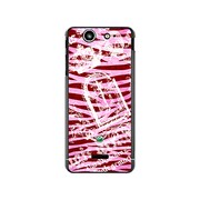 SO-05D-YCM2P0083-78 [オリジナルデザイン docomo SO-05D Xperia SX ケース 【ゼブラ柄 ピンク】]