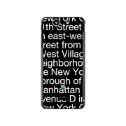 SO-05D-YCM2P0091-78 [オリジナルデザイン docomo SO-05D Xperia SX ケース 【NewYork Typography ブラック】]