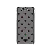 SO-05D-YCM2P0104-78 [オリジナルデザイン docomo SO-05D Xperia SX ケース 【Dot Pattern グレー & ブラック】]