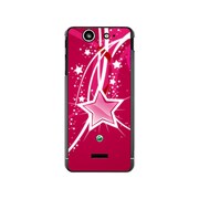 SO-05D-YCM2P0125-78 [オリジナルデザイン docomo SO-05D Xperia SX ケース 【ワインレッドスター】]