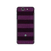 SO-05D-YCM2P0129-78 [オリジナルデザイン docomo SO-05D Xperia SX ケース 【ボーダーソックス パープル & ネイビー】]