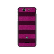 SO-05D-YCM2P0130-78 [オリジナルデザイン docomo SO-05D Xperia SX ケース 【ボーダーソックス ピンク & ネイビー】]