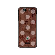SO-05D-YCM2P0137-78 [オリジナルデザイン docomo SO-05D Xperia SX ケース 【News-paper-Dot ブラウン】]