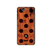 SO-05D-YCM2P0138-78 [オリジナルデザイン docomo SO-05D Xperia SX ケース 【News-paper-Dot オレンジ】]