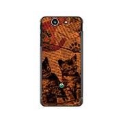 SO-05D-YCM2P0214-78 [オリジナルデザイン docomo SO-05D Xperia SX ケース 【Catウォールペーパー オレンジ】]