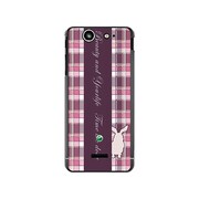 SO-05D-YCM2P0257-78 [オリジナルデザイン docomo SO-05D Xperia SX ケース 【チェック柄コレクション ウサギ】]