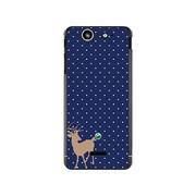 SO-05D-YCM2P0284-78 [オリジナルデザイン docomo SO-05D Xperia SX ケース 【Dot Reindeer ブルー】]