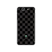 SO-05D-YCM2P0351-78 [オリジナルデザイン docomo SO-05D Xperia SX ケース 【ブラック 市松柄】]
