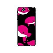 SO-05D-YCM2P0354-78 [オリジナルデザイン docomo SO-05D Xperia SX ケース 【ピンククジラズ】]