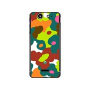 SO-05D-YCM2P0355-78 [オリジナルデザイン docomo SO-05D Xperia SX ケース 【ルーズフラワーコレクション アーミー】]