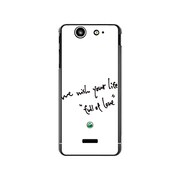 SO-05D-YCM2P0426-78 [オリジナルデザイン docomo SO-05D Xperia SX ケース 【We wish your life Full of Love / White】]