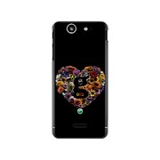 SO-05D-YCM2P0465-78 [オリジナルデザイン docomo SO-05D Xperia SX ケース 【Lovegram Flower Heart Black】]