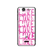 SO-05D-YCM2P0470-78 [オリジナルデザイン docomo SO-05D Xperia SX ケース 【LOVE. LOVE. LOVE. The White】]
