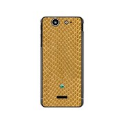 SO-05D-YCM2P0524-78 [オリジナルデザイン docomo SO-05D Xperia SX ケース 【ヘビ柄 イエローミックス】]