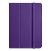 iPad Air用 ケース トライフォールドフォリオカバー パープル F7N056B3C01