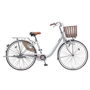 シティサイクル シンフォニー・ライト・ツインロック 26型 変速なし シャトルシルバー B-SYL61S