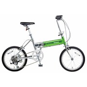 折りたたみ自転車 ライトウイング 18型 外装7段変速 ウイングライムグリーン B-TW872BG