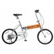 折りたたみ自転車 ライトウイング 18型 外装7段変速 ウイングオレンジ B-TW872BK