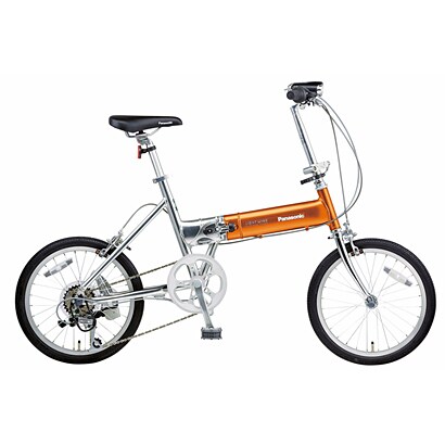 折りたたみ自転車 ライトウイング 18型 外装7段変速 ウイングオレンジ B-TW872BK
