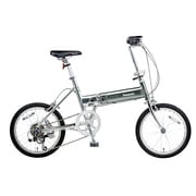 折りたたみ自転車 ライトウイング 18型 外装7段変速 ウイングシルバー B-TW872BS