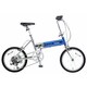 折りたたみ自転車 ライトウイング 18型 外装7段変速 ウイングスカイブルー B-TW872BV