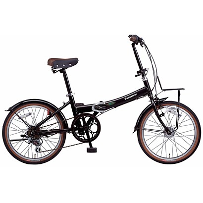 折りたたみ自転車 ビーンズハウス 20型 外装6段変速 ピュアブラック B-BH063BB