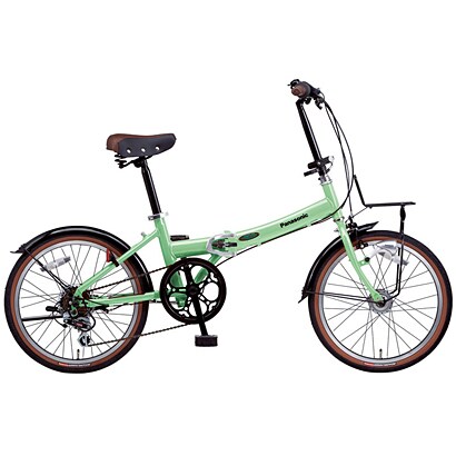 折りたたみ自転車 ビーンズハウス 20型 外装6段変速 BRコットングリーン B-BH063BG
