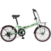 折りたたみ自転車 ビーンズハウス 20型 外装6段変速 BRコットングリーン B-BH063BG