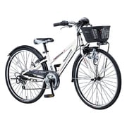 子ども用自転車 ライトクロス 22型 外装6段変速 アクティブホワイト B-LX26BF