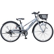子ども用自転車 ライトクロス 22型 外装6段変速 シルバーブルー B-LX26BV2