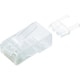 RJ45コネクタ/Cat6対応/単線ヨリ線共通/つめ折れ防止コネクタ/10個入り LD-6RJ45T10/T