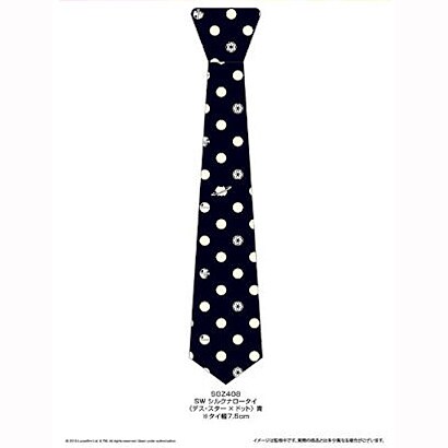 STAR WARS(スター・ウォーズ) シルクナロータイ デス・スター×ドット 青 [ビジネス雑貨]