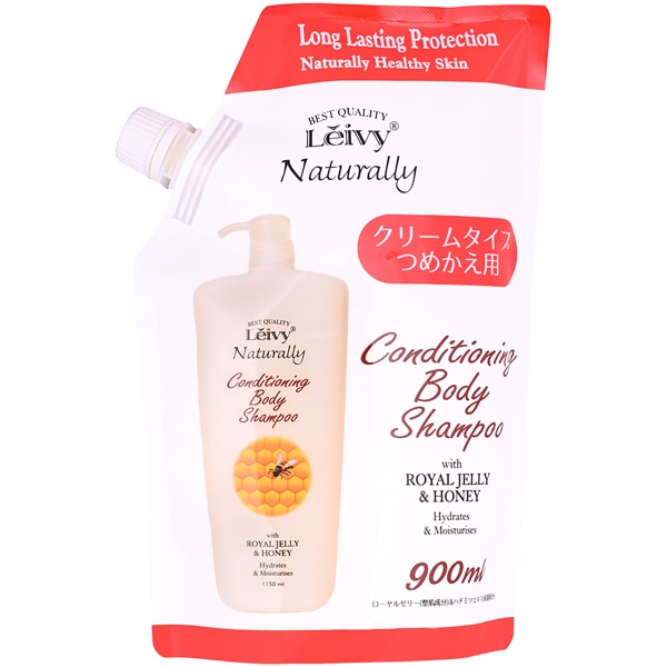 レイヴィー ボディシャンプー ローヤルゼリー＆ハチミツ フローラル・ハニーのすっきり上品な香り 詰替 900ml [ボディシャンプー]