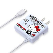micro USB用AC充電器ハローキティリボンホワイト PG-KTYAC070WH