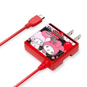 micro USB用AC充電器マイメロディバルーンレッド PG-MYMAC073RD