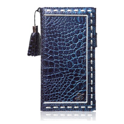 ZENUS Prestige Prima Croco Diary （プレステージ プリマクロコダイアリー ） [ネイビー Xperia Z1用]