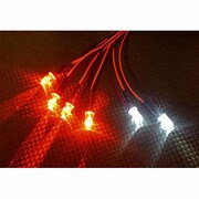 AC411 [フラッシュライト付6LEDライトセット ホワイト2 レッド2 オレンジ2]