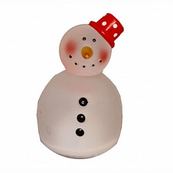 クリスマス スノーマン LED赤 帽子 [クリスマス用品]
