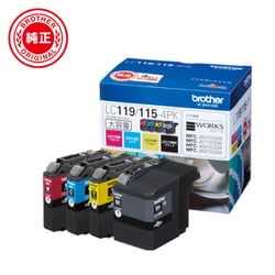 ヨドバシ.com - ブラザー brother インクカートリッジ大容量タイプ お買い得4色パック LC119/115-4PK 通販【全品無料配達】