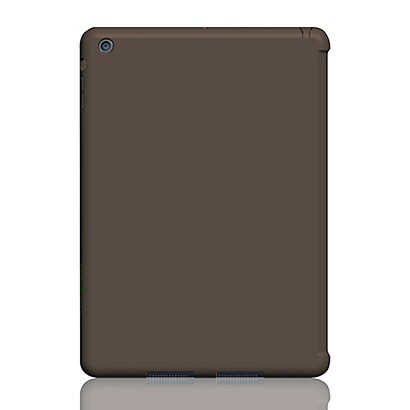 iPad Air用 スマートカバー対応 抗菌シリコンケースセット ブラウン TR-SCIPD13-BR