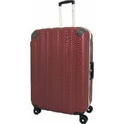 スーツケース 双輪シボ ハード/フレーム 旅行日数目安：6日 61L TSAロック搭載 ワイン SP-0675-60