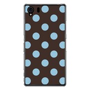SO-01F-YCM2P0014-78 [オリジナルデザイン docomo SO-01F Xperia Z1 ケース 【ベビードット・アフタヌーン ブルー】]
