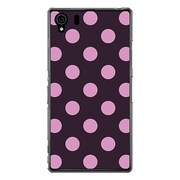 SO-01F-YCM2P0015-78 [オリジナルデザイン docomo SO-01F Xperia Z1 ケース 【ベビードット・アフタヌーン ピンク】]