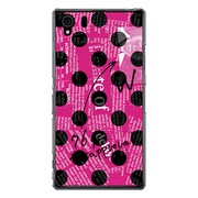 SO-01F-YCM2P0033-78 [オリジナルデザイン docomo SO-01F Xperia Z1 ケース 【News-paper-Dot ピンク】]