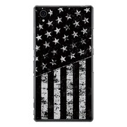 SO-01F-YCM2P0045-78 [オリジナルデザイン docomo SO-01F Xperia Z1 ケース 【ブラックアメリカン・フラッグ】]
