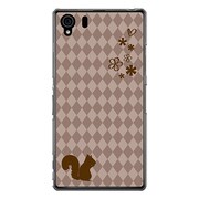 SO-01F-YCM2P0054-78 [オリジナルデザイン docomo SO-01F Xperia Z1 ケース 【ブラウン & リス】]