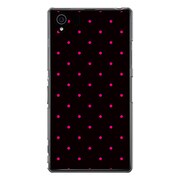 SO-01F-YCM2P0059-78 [オリジナルデザイン docomo SO-01F Xperia Z1 ケース 【Dot Pattern Micro ブラック & ピンク】]