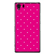 SO-01F-YCM2P0060-78 [オリジナルデザイン docomo SO-01F Xperia Z1 ケース 【Dot Pattern Micro ピンク & ホワイト】]