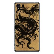 SO-01F-YCM2P0063-78 [オリジナルデザイン docomo SO-01F Xperia Z1 ケース 【昇り龍（黒龍）】]